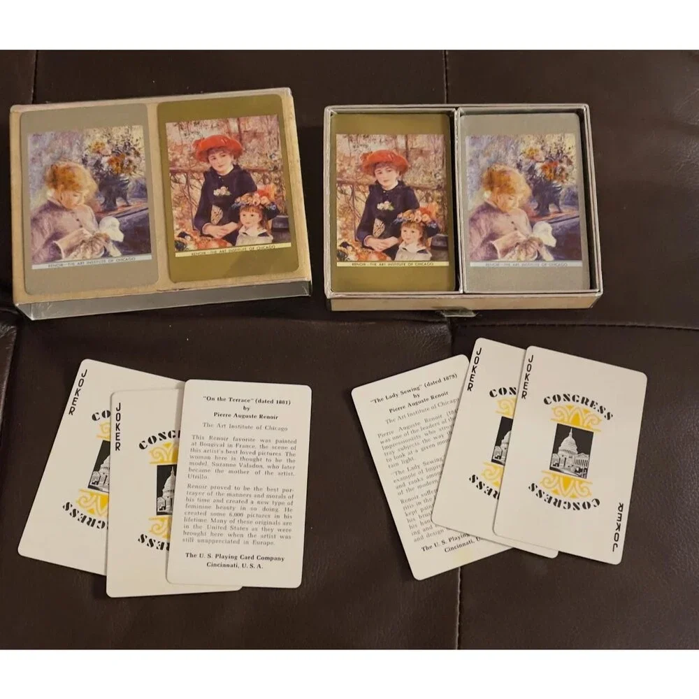 Congress Renoir Double Deck Cards Art Institute of Chicago Complete Box VTG